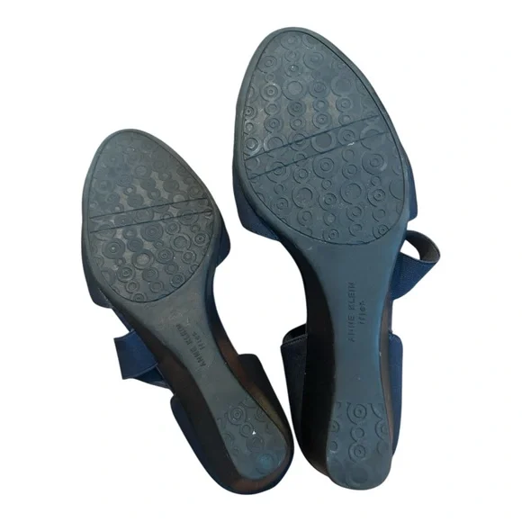 Anne Klein Women’s 7.5 Dark Navy Wedge Heel Shoes - Picture 5 of 9